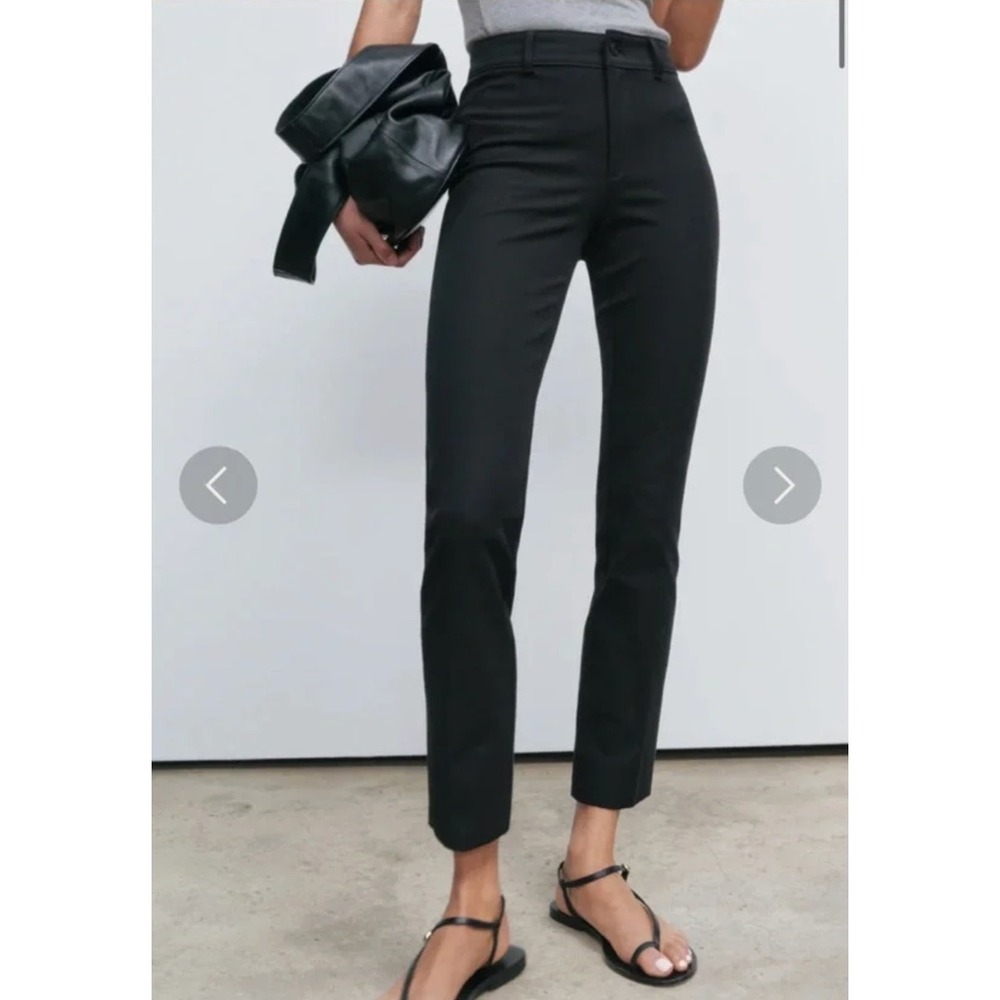 AYR Womens The Daily Dose Bi-Stretch High Rise Ankle Pants in Black Size 26